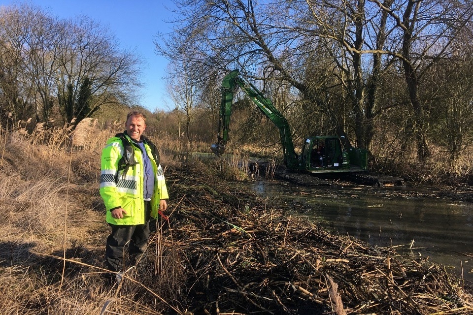 Fishing licence fees help restore a Suffolk river