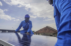 Solar panel installation