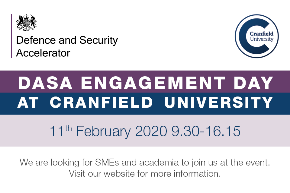 DASA Engagement Day at Cranfield University