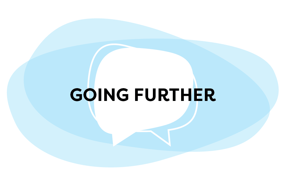 Going Further Speech Bubble Graphic