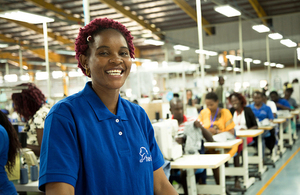 Worker at a textile factory in Ethiopia. Picture: DFID/Anna Dubuis