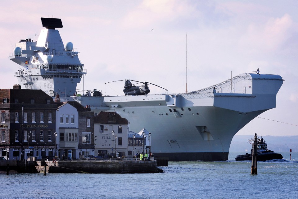 HMS Queen Elizabeth in Portsmouth