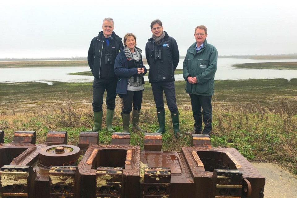 Environment Minister Rebecca Pow visits Wallasea Island