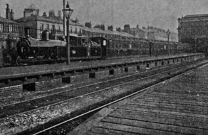 Steam train at Fleetwood railay station.