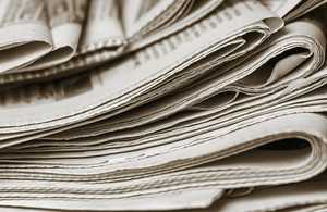 Pile of newspapers