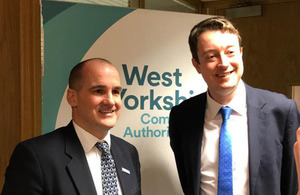 Ministers Simon Clarke and Jake Berry meeting in Leeds to discuss devolution