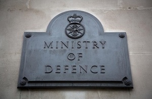 Ministry of Defence Head Office sign