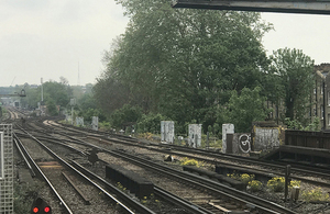 Trackwork to the south west of Balham station