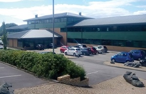 West Cumbria House with the car park outside