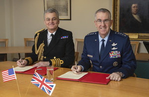 Vice Chief of the Defence Staff, Admiral Tim Fraser, and his US counterpart General John Hyten