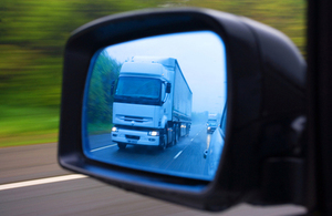 Lorry on motorway.