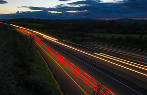 Major road at night