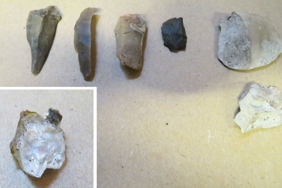 Image showing various tools of Mesolithic hunter-gatherers (pre 3800 BC) or Neolithic first farmers (after about 3800 BC)