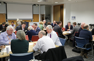 Group shot of stakeholders at meeting
