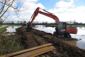 Flood recovery diggers