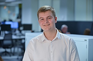 A photograph of an SLC apprentice