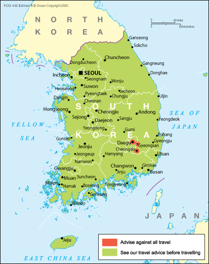 uk gov travel korea