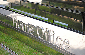 The Home Office sign.