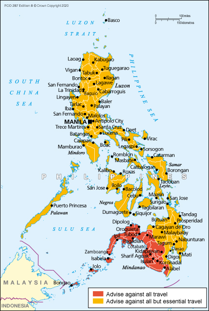 Philippines Travel Advice Gov Uk