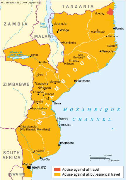 travel to mozambique from south africa covid