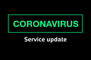 Coronavirus service update