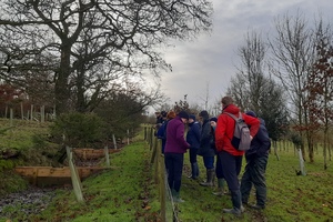 A visit to a farm in Earby to see how successful the natural  flood management techniques are in actiona