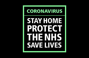 Stay home, protect the NHS, save lives graphic