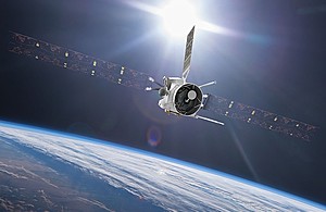 Artist impression of BepiColombo Earth flyby