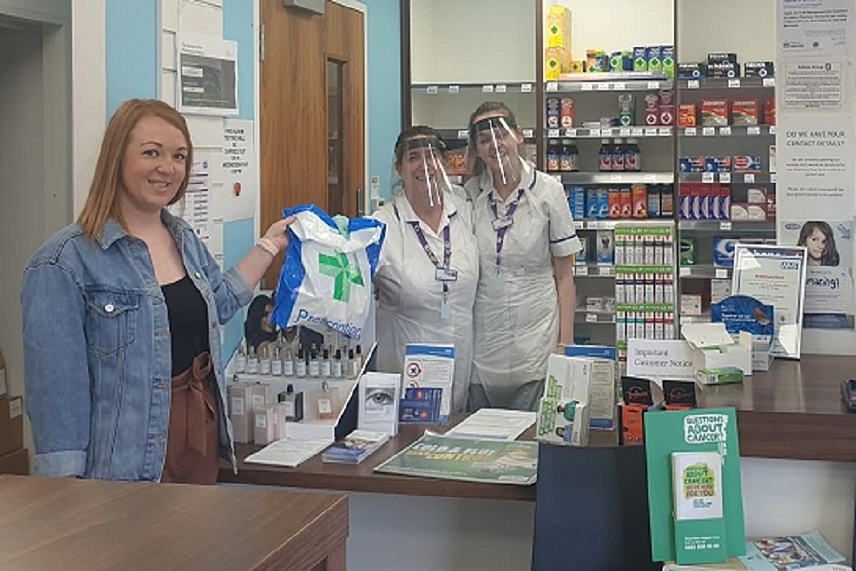 Amy signs up as a community volunteer