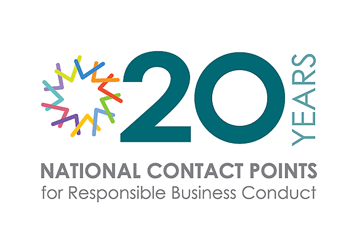 logo reads 20 years of National Contact Points for Responsible Business Conduct