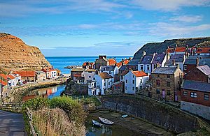 Image of coastal fishing village