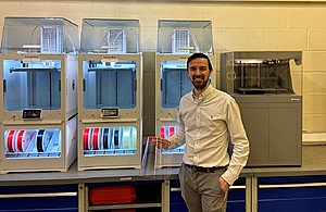 Mark Taylor Product Development Manager, at the Sellafield 3-D printing hub