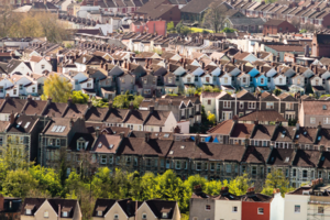 Terraced houses in Bristol.