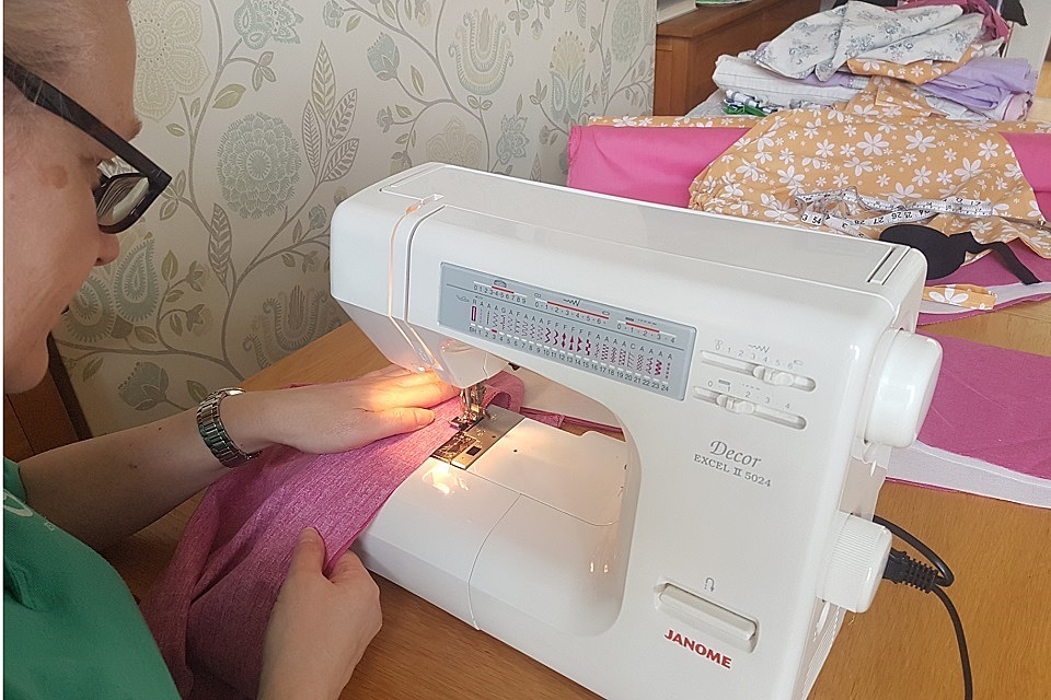 Sewing skills making a difference