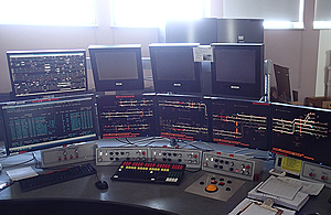 Image showing Example of a signalling centre with computer workstations