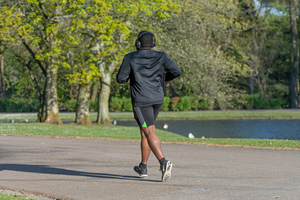 jogger in park