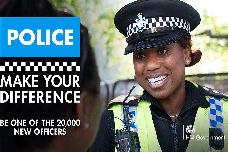 Government urges public to make a difference and join the police