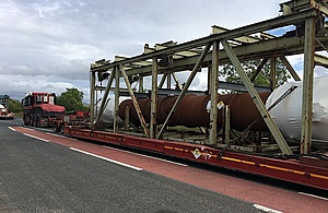 Large metal items in transit