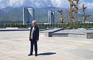 Her Majesty's Ambassador Mr Hugh Philpott, OBE congratulated the people and government of Turkmenistan through local TV