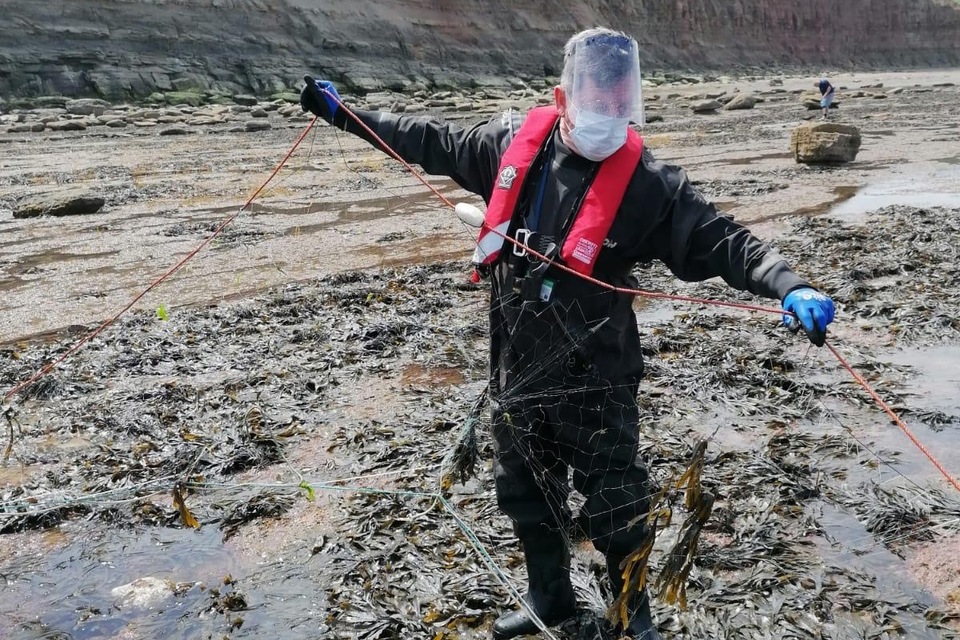 40 metre illegal fishing net seized at Skinningrove