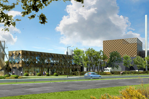 Artist's impression of the site