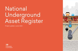 Front cover of the National Underground Asset Register Project Update report