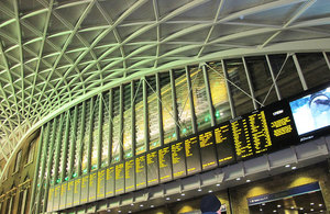 Signage at Kings Cross Railway