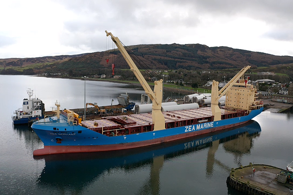 Zea Servant berthed in Campbeltown