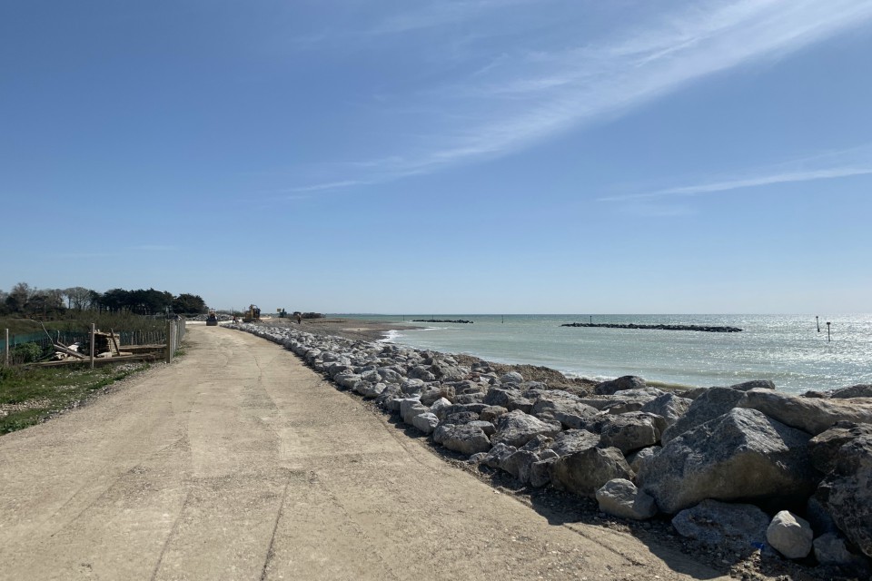 Elmer coastal defences now complete