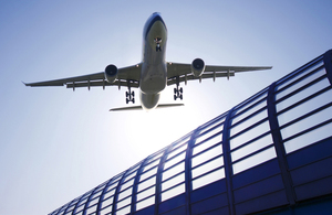 Plane flying low