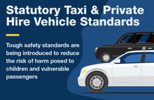 Taxi and private vehicle hire standards graphic