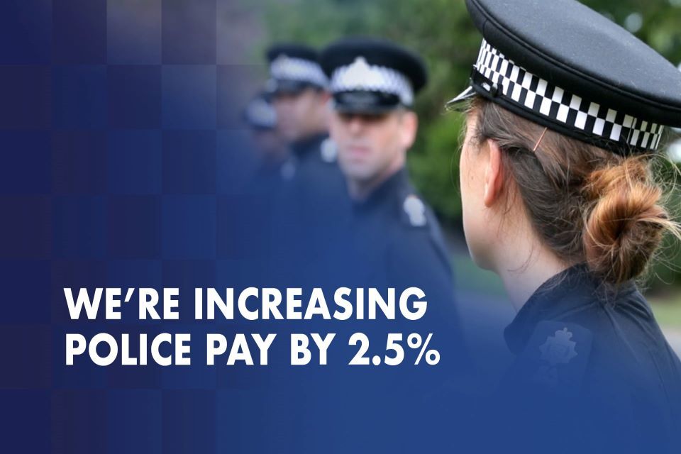 Police to receive 2.5% pay increase