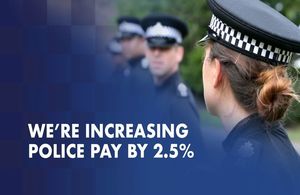 Police to receive 2.5% pay increase