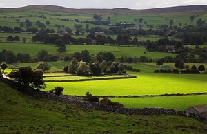 Rolling English countryside